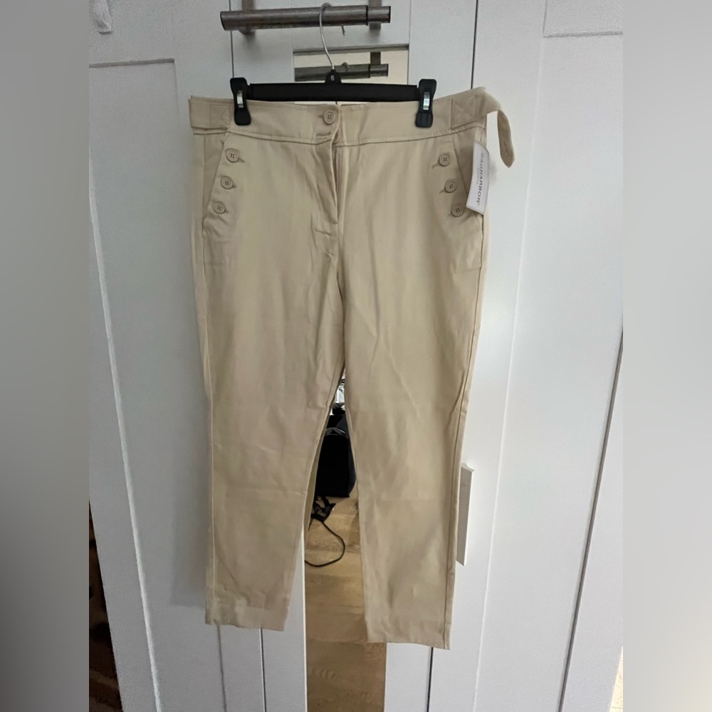 Sag Harbor ankle denim Khakis NWT size 10